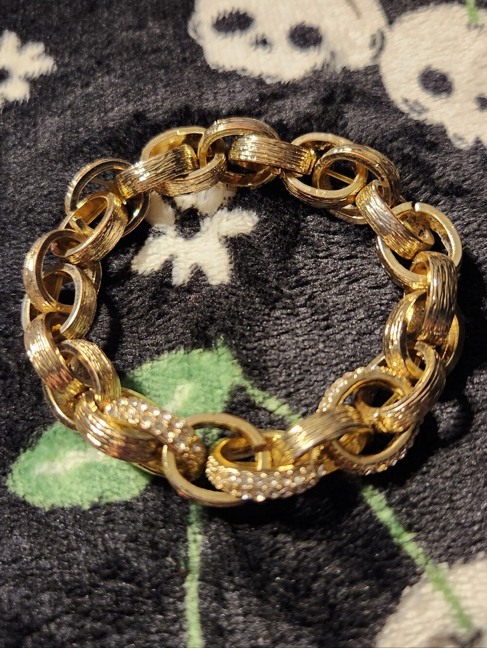 Gold Link Statement Bracelet - Women Jewelry